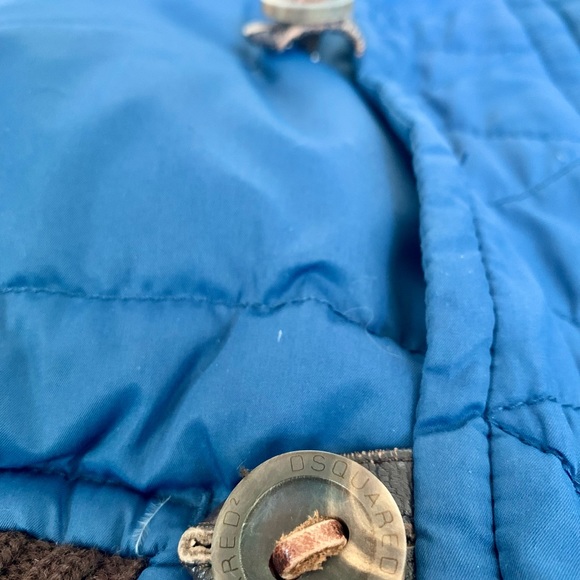 Mens DSquared2 Goose Down Jacket with fur hood - Picture 5 of 9